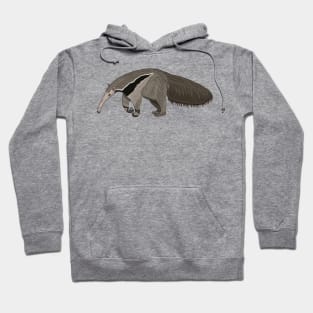 Anteater cartoon illustration Hoodie